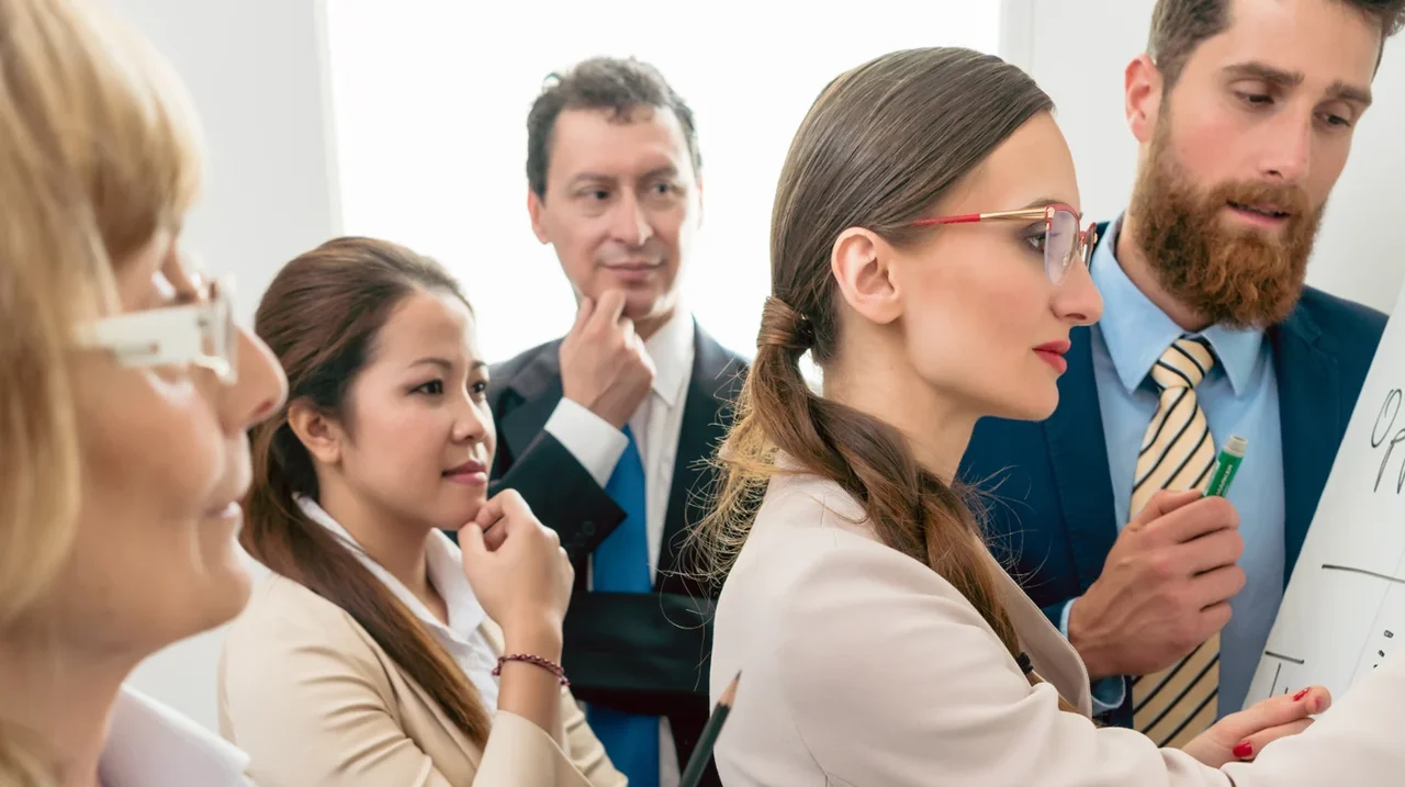 Colleagues listening and learning together.