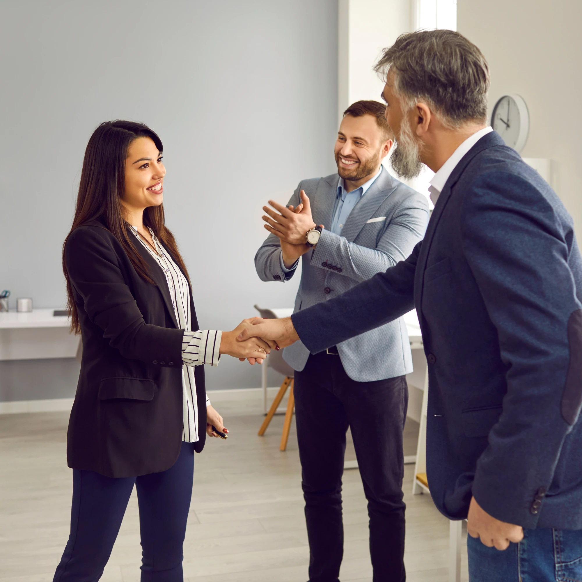 Cybersecurity professionals collaborating