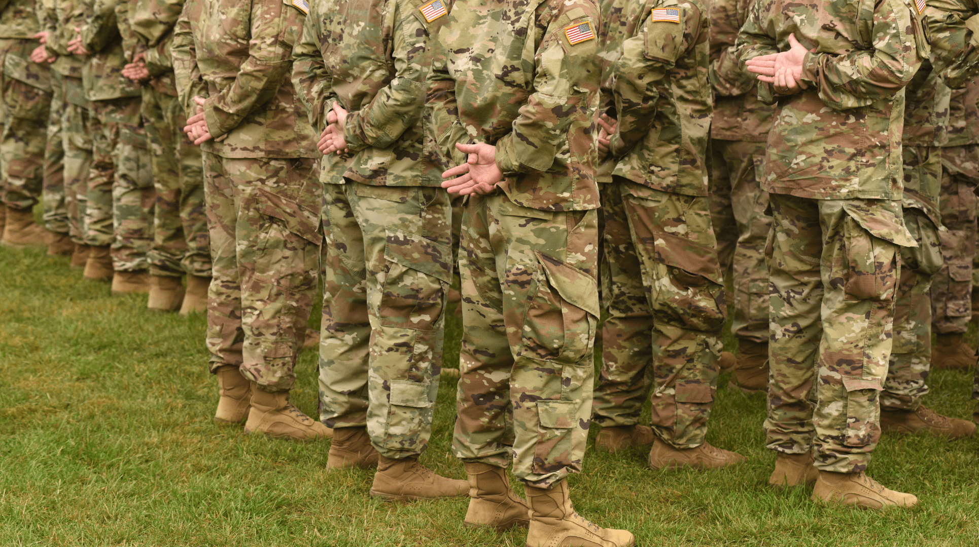 Soldiers in formation