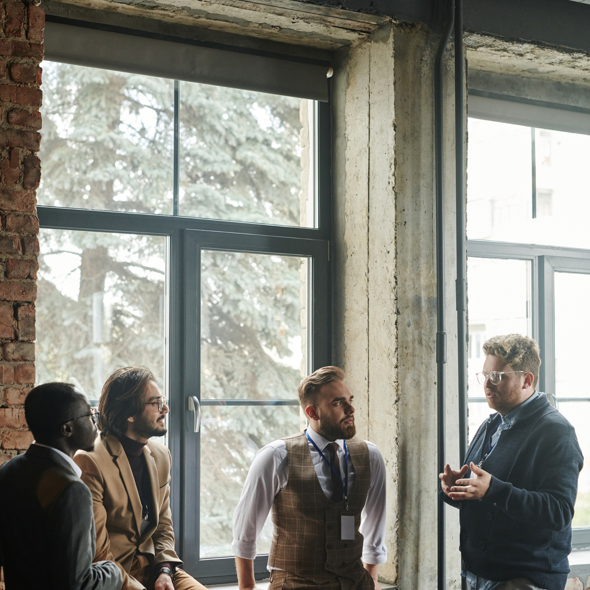 Security operations professionals collaborating